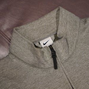 Nike 1/4 Zip Golf Sweater - Gray - Large